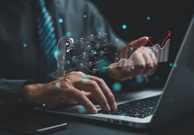 Ethiopian business professional using AI-powered ZYNO dashboard